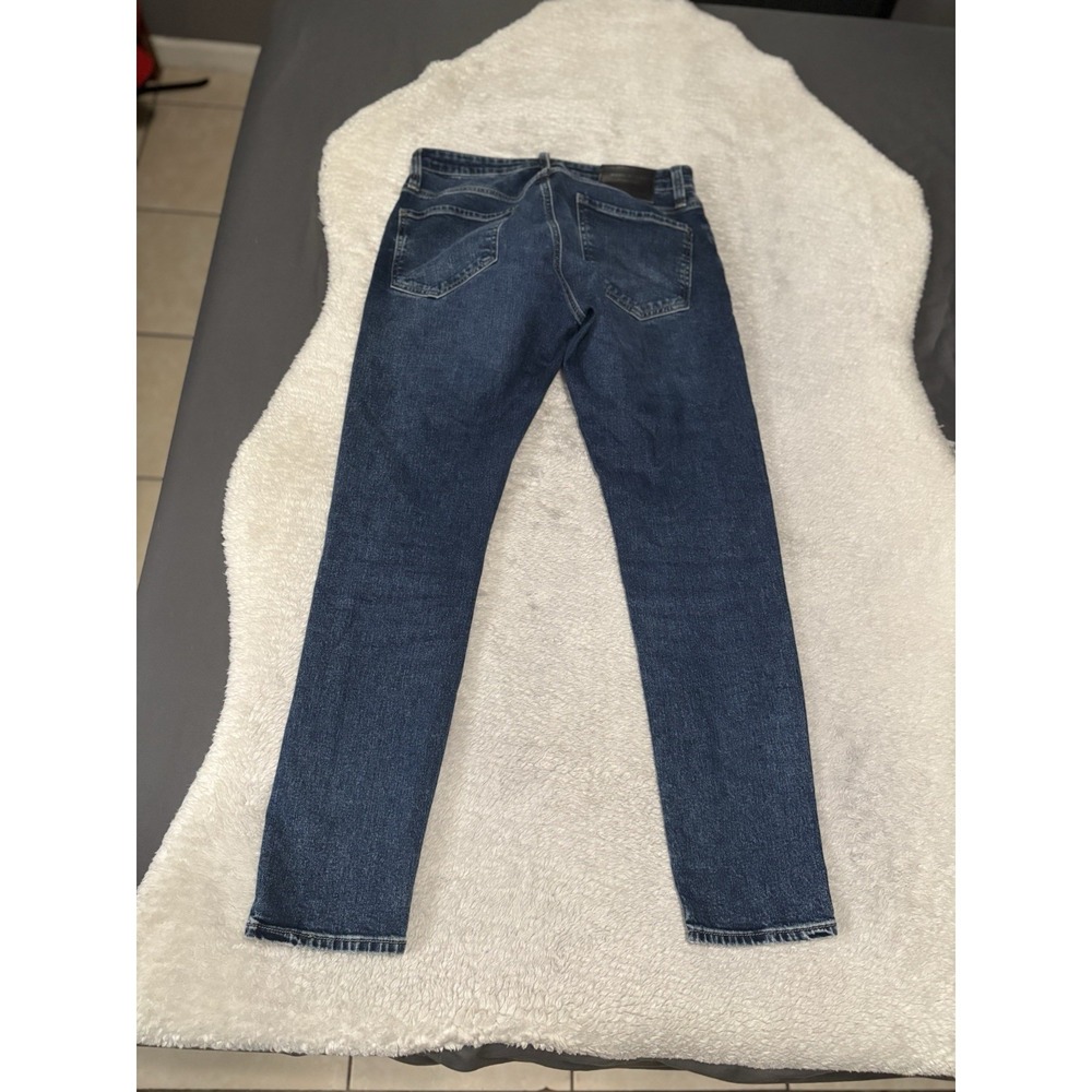 Mavi Premium Men's Skinny Blue Denim Jeans Size 31x30 Pants Stretch - Picture 2 of 9